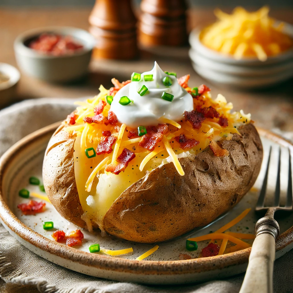 Baked Potato in Air Fryer: Crispy Skin, Fluffy Inside