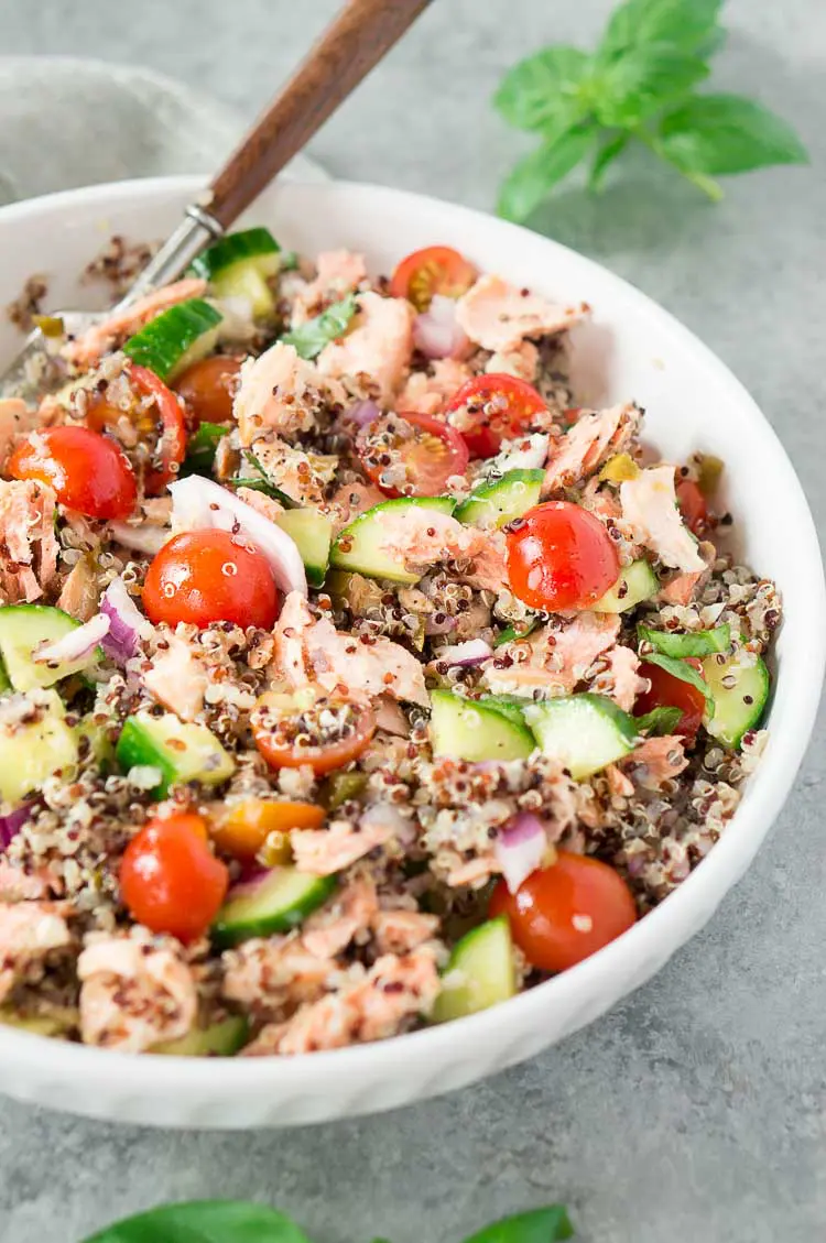 Grilled Salmon with Quinoa Salad