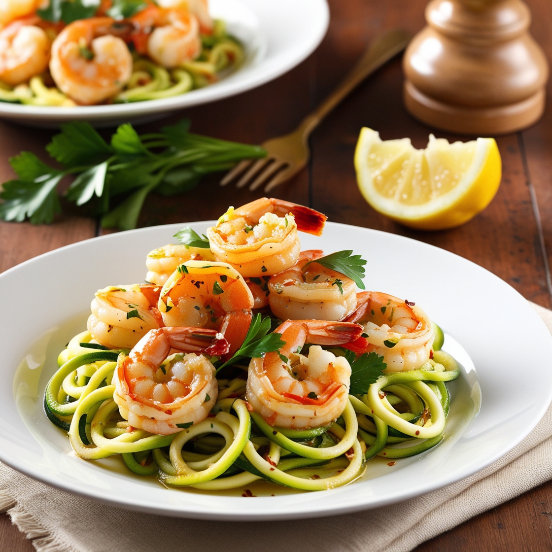 Garlic Butter Shrimp with Zucchini Noodles: A Quick and Healthy Dinner Recipe