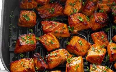 Air Fryer Salmon Bites (Quick and Healthy)