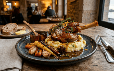 Braised Lamb Shank with Spices and Honey