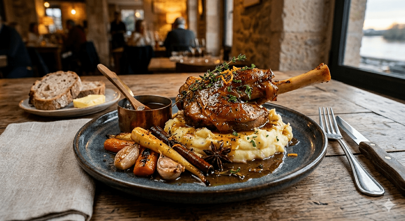 Braised Lamb Shank with Spices and Honey