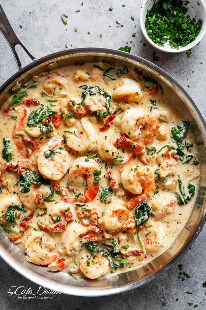 Tuscan Garlic Butter Shrimp