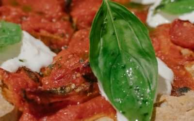 Artisan Sourdough Pizza with Buffalo Mozzarella and Fresh Basil