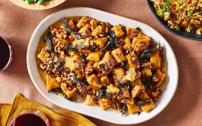 Homemade Gnocchi with Sage Butter and Toasted Hazelnuts