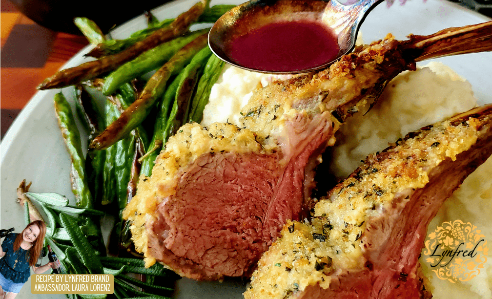 herb-crusted-rack-of-lamb-with-red-wine-reduction-and-pea-pur