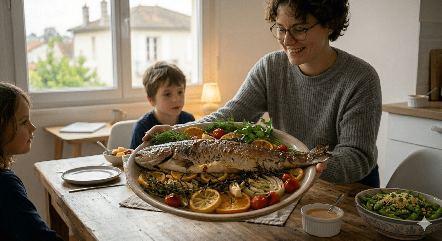 Baked Rainbow Trout with Herbs