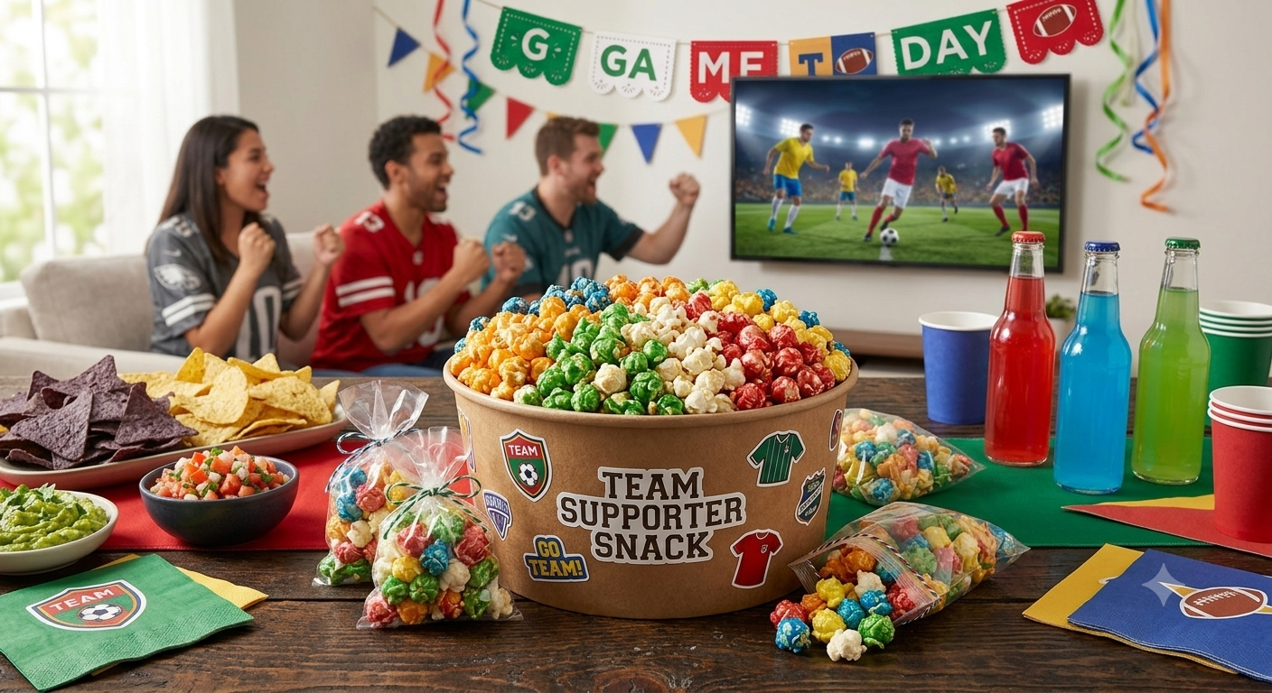 Best Sweet Popcorn in Supporter Colors for Match Night
