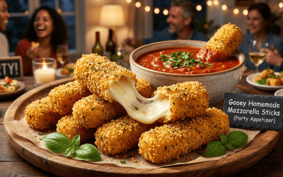 Gooey Homemade Mozzarella Sticks (Party Appetizer)