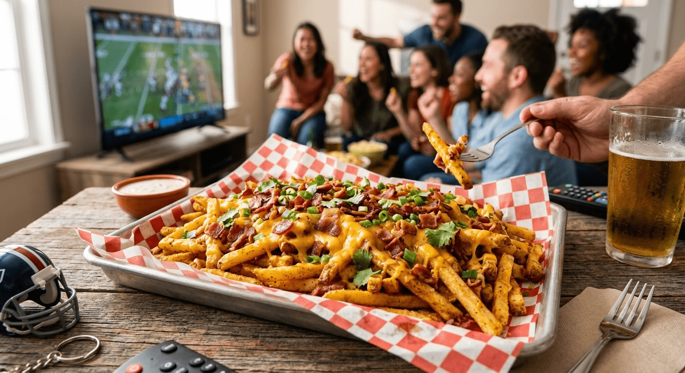Loaded Football Fries Authentic Restaurant Loaded Football Fries Authentic Restaurant-Style Recipe