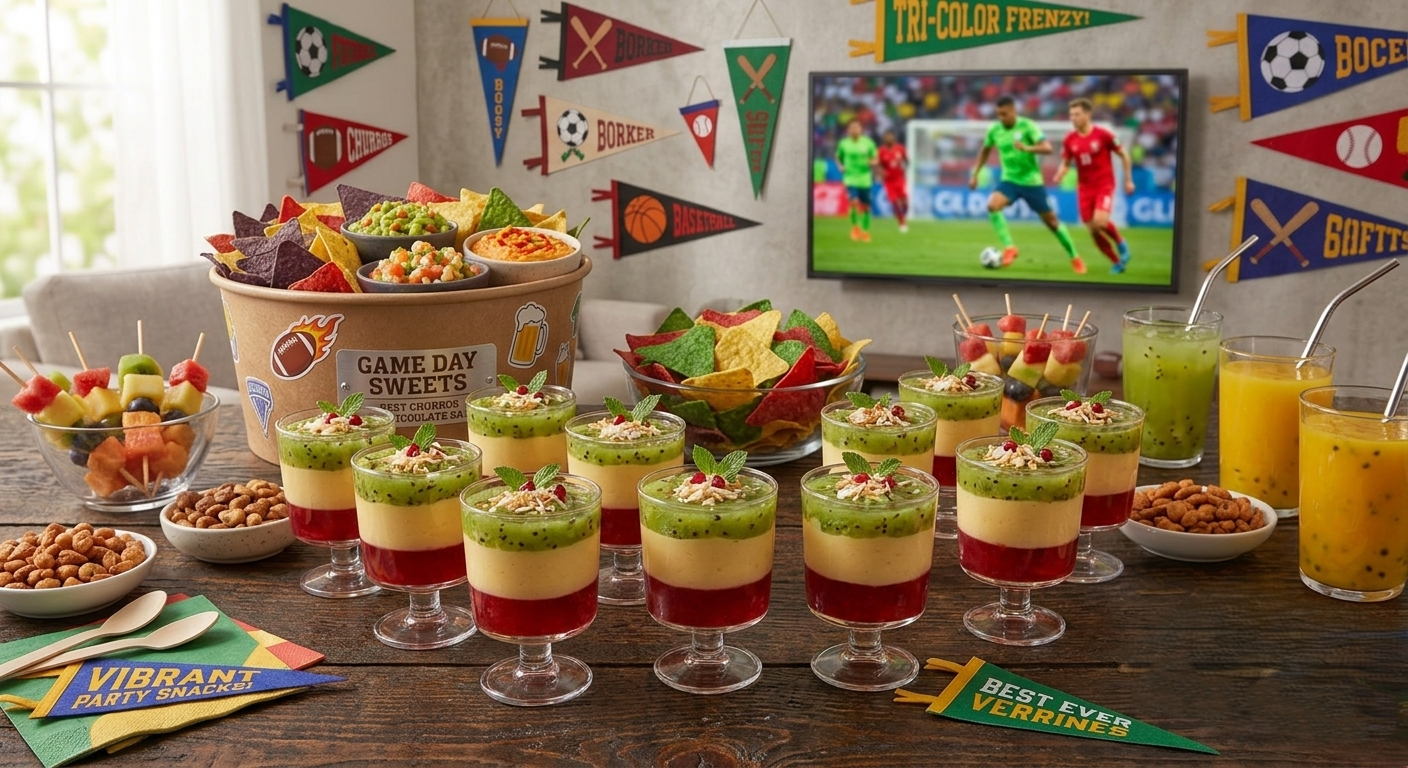 Best Tricolor Fruit Verrines for Vibrant Party Snack